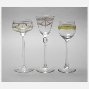 Drei Weingläser Theresienthal