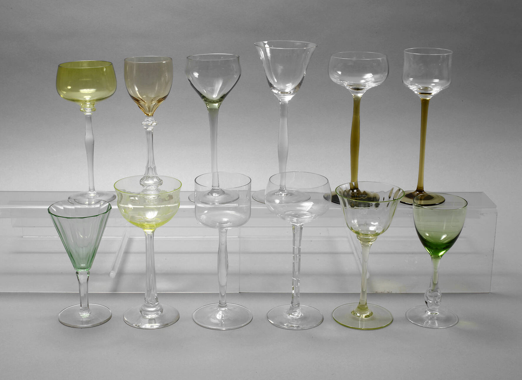 Sammlung Trinkgläser Jugendstil