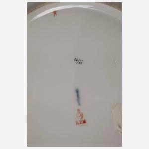 KPM Berlin fünfzehn Obstteller mit Weichmalerei