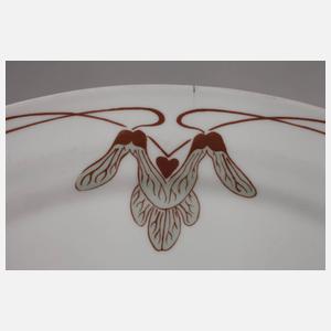 Meissen ovale Platte "Ahornmuster"