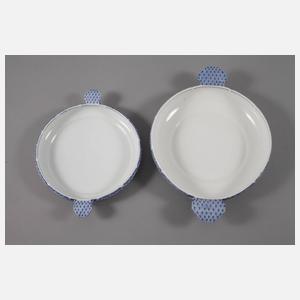 Meissen umfangreiches Speiseservice "Blaues Muster Riemerschmid"