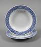 Meissen zwei Suppenteller "Blaue Rispe"