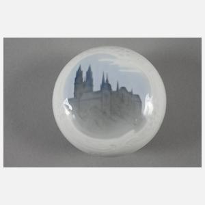 Meissen kleine Deckeldose Ansicht Albrechtsburg