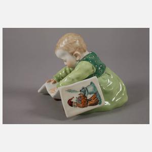 Meissen "Kind mit Bilderbuch, groß"