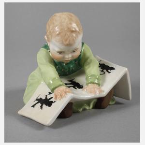 Meissen "Kind mit Bilderbuch, groß"