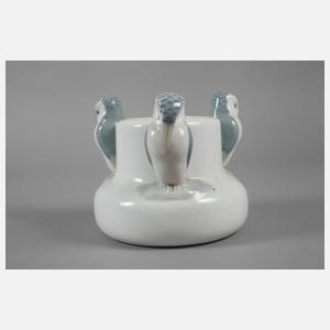 Metzler & Ortloff Vase mit Vogeldekor