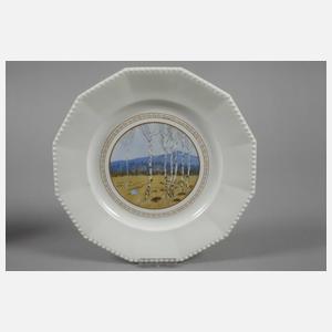 Nymphenburg Paar Dekorationsteller "Perl"