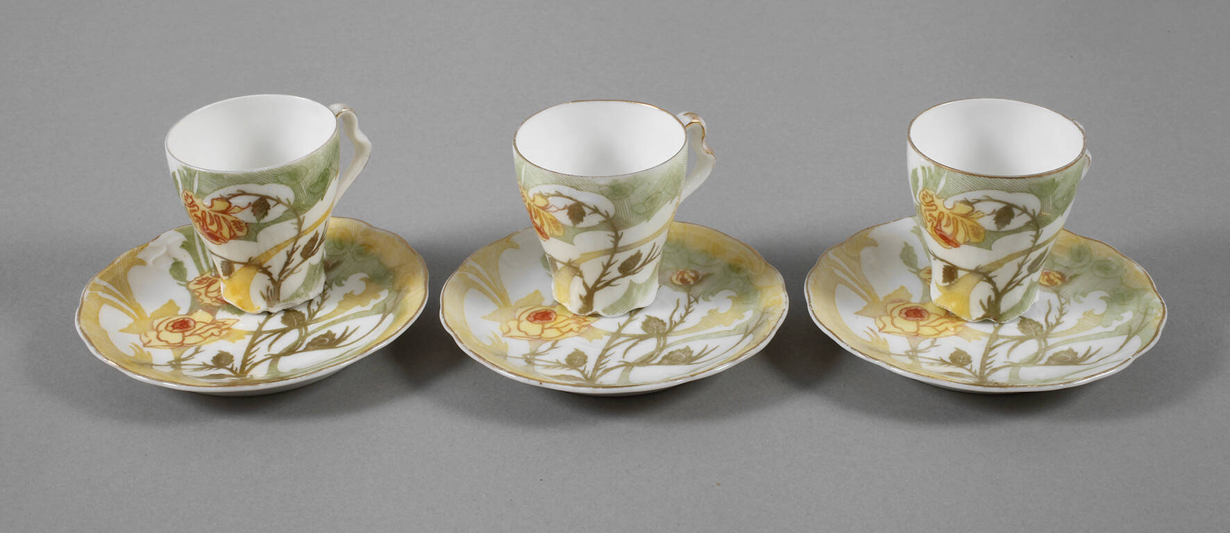 Rosenthal drei Mokkatassen "Iris"