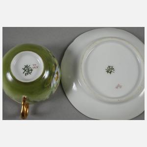 Rosenthal fünf Mokkatassen mit Seerosenmotiv