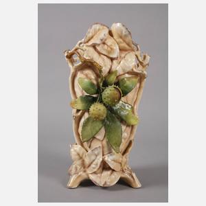 Schierholz Plaue Reliefvase mit Kastaniendekor