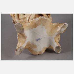 Schierholz Plaue Reliefvase mit Kastaniendekor