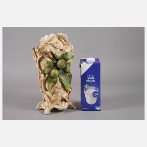 Schierholz Plaue Reliefvase mit Kastaniendekor