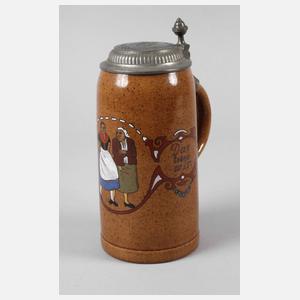 Karikativer Bierkrug