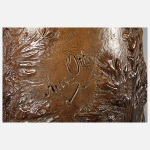 Johann Maresch übergroße Vase mit Schäferin