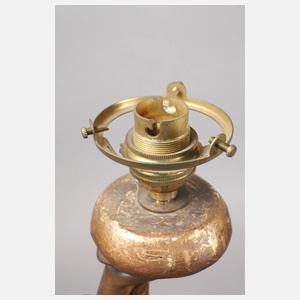 Goldscheider Wien figürliche Salonlampe