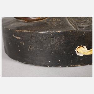 Goldscheider Wien figürliche Salonlampe