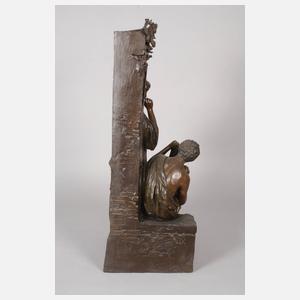 Große figürliche Salonuhr