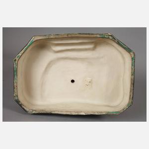 Figürliche Salonuhr mit Thermometer