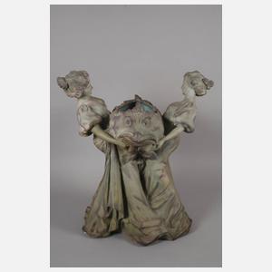 Frankreich übergroße figürliche Jardiniere