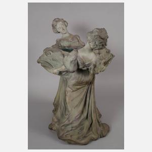 Frankreich übergroße figürliche Jardiniere