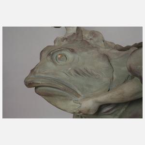 Frankreich übergroße figürliche Jardiniere