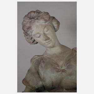 Frankreich übergroße figürliche Jardiniere