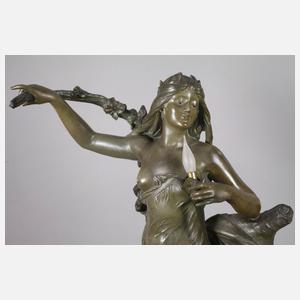 Frankreich Salonlampe als Quellnymphe