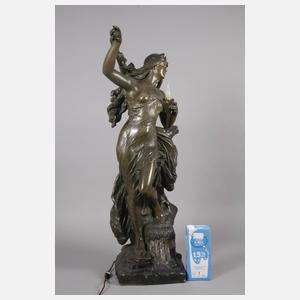 Frankreich Salonlampe als Quellnymphe