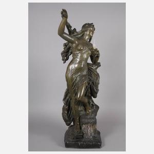 Frankreich Salonlampe als Quellnymphe