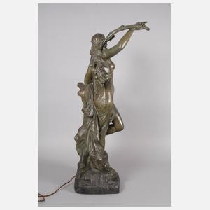 Frankreich Salonlampe als Quellnymphe