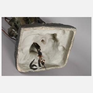 Frankreich Salonlampe als Quellnymphe