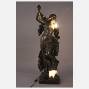 Frankreich Salonlampe als Quellnymphe