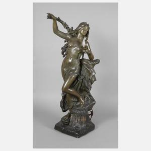 Frankreich Salonlampe als Quellnymphe