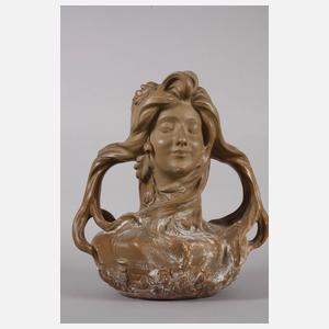 Frankreich figürliche Henkelvase