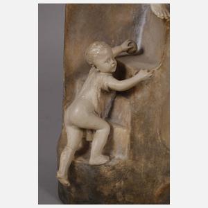 Goldscheider Wien, Uhr "Allegorie des Lebens"