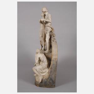 Goldscheider Wien, Uhr "Allegorie des Lebens"