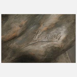 Goldscheider Wien, Monumentale Figurenuhr "Die Schöpfung"