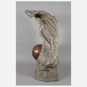 Goldscheider Wien, Monumentale Figurenuhr "Die Schöpfung"