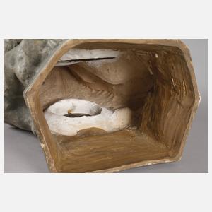 Goldscheider Wien, Monumentale Figurenuhr "Die Schöpfung"