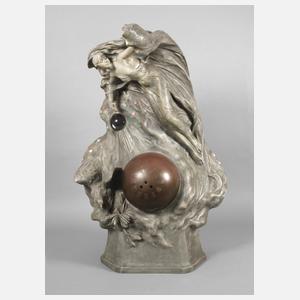 Goldscheider Wien, Monumentale Figurenuhr "Die Schöpfung"