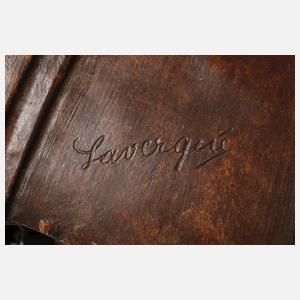 Goldscheider Wien, monumentale Figurenuhr