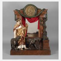 Goldscheider Wien, monumentale Figurenuhr111