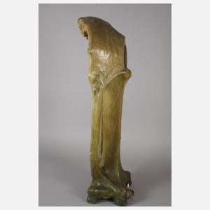 Goldscheider Wien, Monumentale Salonuhr mit Beleuchtung