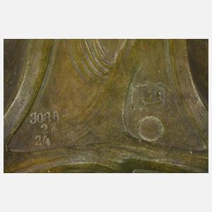 Goldscheider Wien, Monumentale Salonuhr mit Beleuchtung