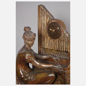 Goldscheider Wien, große Salonuhr