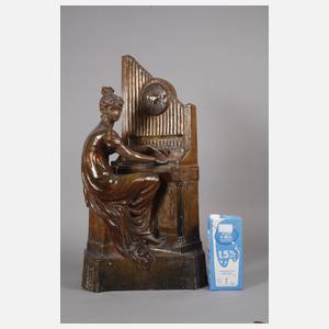 Goldscheider Wien, große Salonuhr