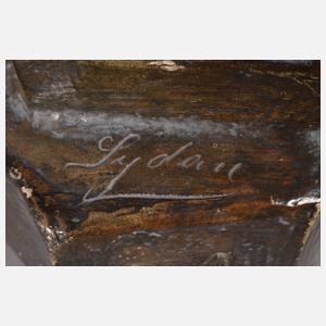 Goldscheider Wien, große Salonuhr