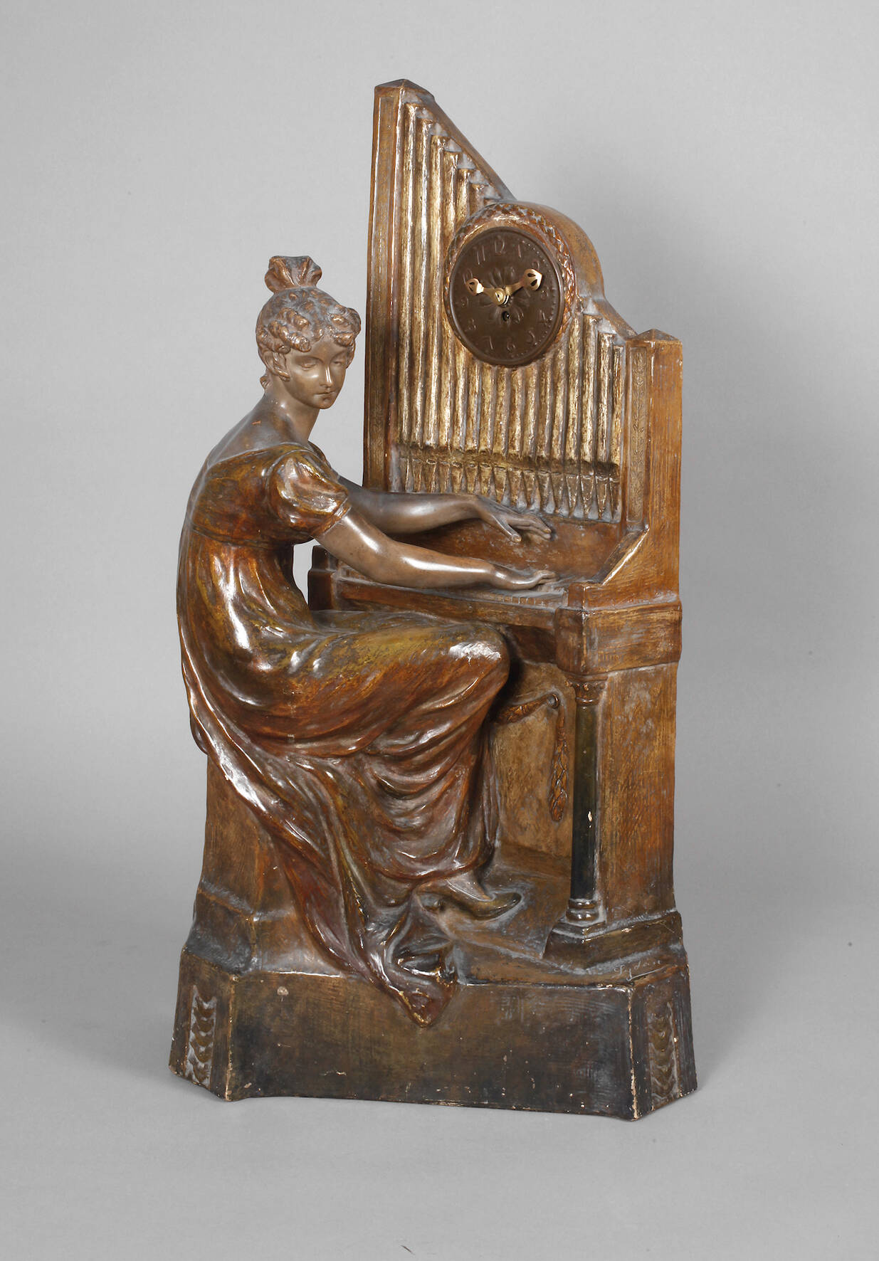 Goldscheider Wien, große Salonuhr