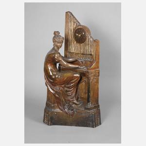 Goldscheider Wien, große Salonuhr