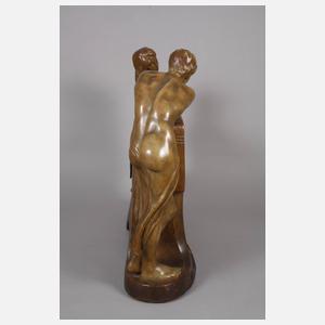 Goldscheider Wien, Monumentale Kaminuhr "Amicitia"